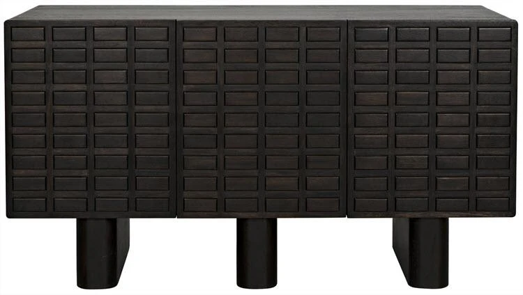 Media Consoles & TV Stands Noir Vega Sideboard, Ebony Walnut 5 Media Consoles & TV Stands Noir Vega Sideboard, Ebony Walnut