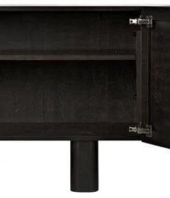 Media Consoles & TV Stands Noir Vega Sideboard, Ebony Walnut 16 Media Consoles & TV Stands Noir Vega Sideboard, Ebony Walnut