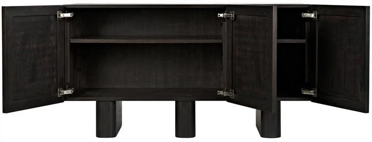Media Consoles & TV Stands Noir Vega Sideboard, Ebony Walnut 7 Media Consoles & TV Stands Noir Vega Sideboard, Ebony Walnut