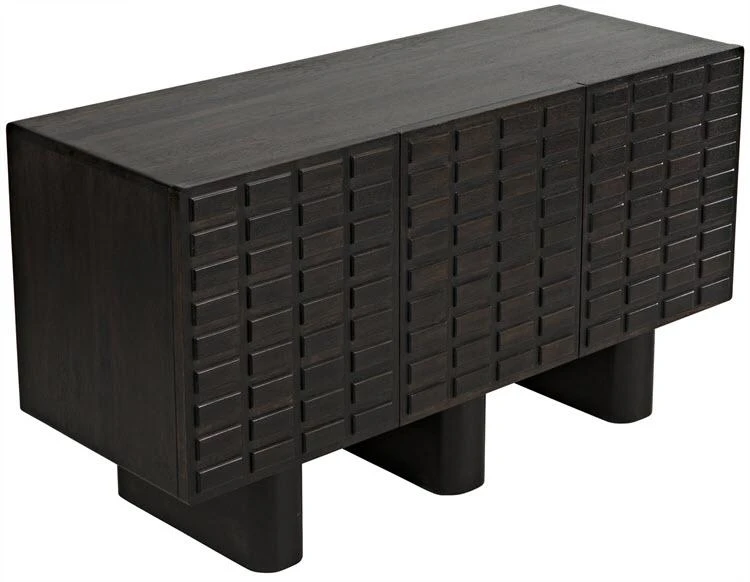 Media Consoles & TV Stands Noir Vega Sideboard, Ebony Walnut 10 Media Consoles & TV Stands Noir Vega Sideboard, Ebony Walnut