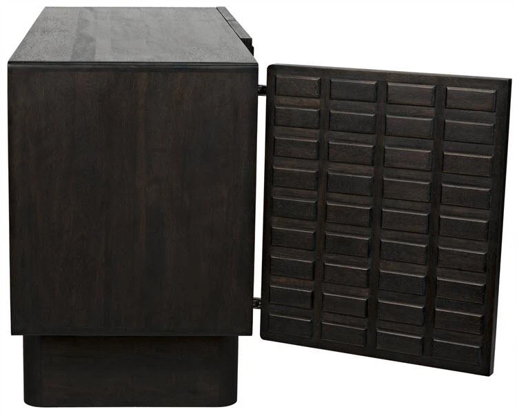Media Consoles & TV Stands Noir Vega Sideboard, Ebony Walnut 11 Media Consoles & TV Stands Noir Vega Sideboard, Ebony Walnut