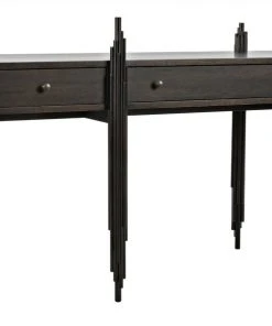 Console Tables Noir Keira Console, Ebony Walnut 14 Console Tables Noir Keira Console, Ebony Walnut