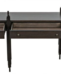 Console Tables Noir Keira Console, Ebony Walnut 16 Console Tables Noir Keira Console, Ebony Walnut