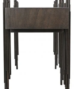 Console Tables Noir Keira Console, Ebony Walnut 18 Console Tables Noir Keira Console, Ebony Walnut