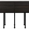 Noir Olivier Console, Ebony Walnut Console Tables