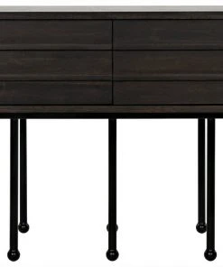 Noir Olivier Console, Ebony Walnut Console Tables