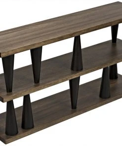 Noir Mood Console, Ebony And Dark Walnut