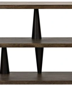 Noir Mood Console, Ebony And Dark Walnut