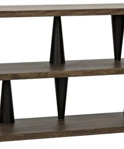 Noir Mood Console, Ebony And Dark Walnut