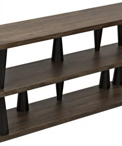 Noir Mood Console, Ebony And Dark Walnut