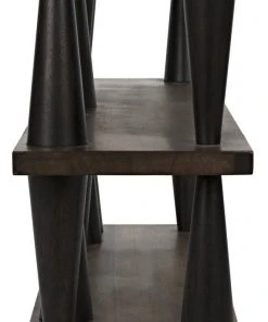 Noir Mood Console, Ebony And Dark Walnut