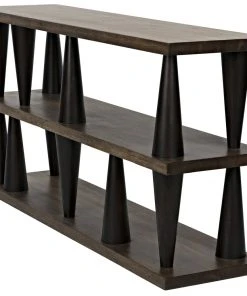 Noir Mood Console, Ebony And Dark Walnut