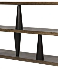 Noir Mood Console, Ebony And Dark Walnut