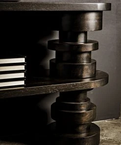 Console Tables Noir Fuller Console, Ebony Walnut