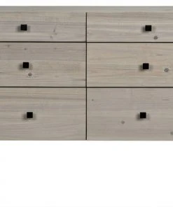 Noir Mendez Sideboard With Steel, Bleached Wood