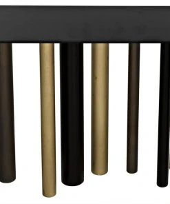Noir Tessio Console, Metal Console Tables