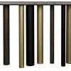 Noir Tessio Console, Metal Console Tables