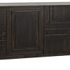 Media Consoles & TV Stands Noir Holden Sideboard, Ebony Walnut 1 Media Consoles & TV Stands Noir Holden Sideboard, Ebony Walnut