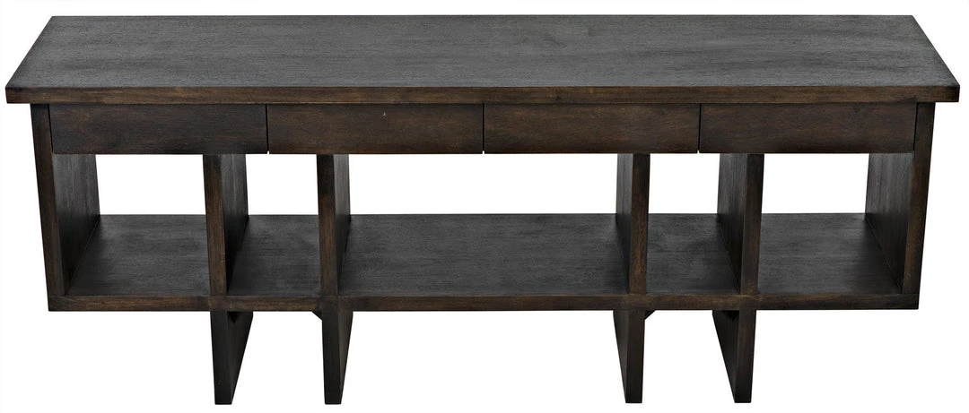 Noir Kirill Console, Ebony Walnut Console Tables 6 Noir Kirill Console, Ebony Walnut Console Tables