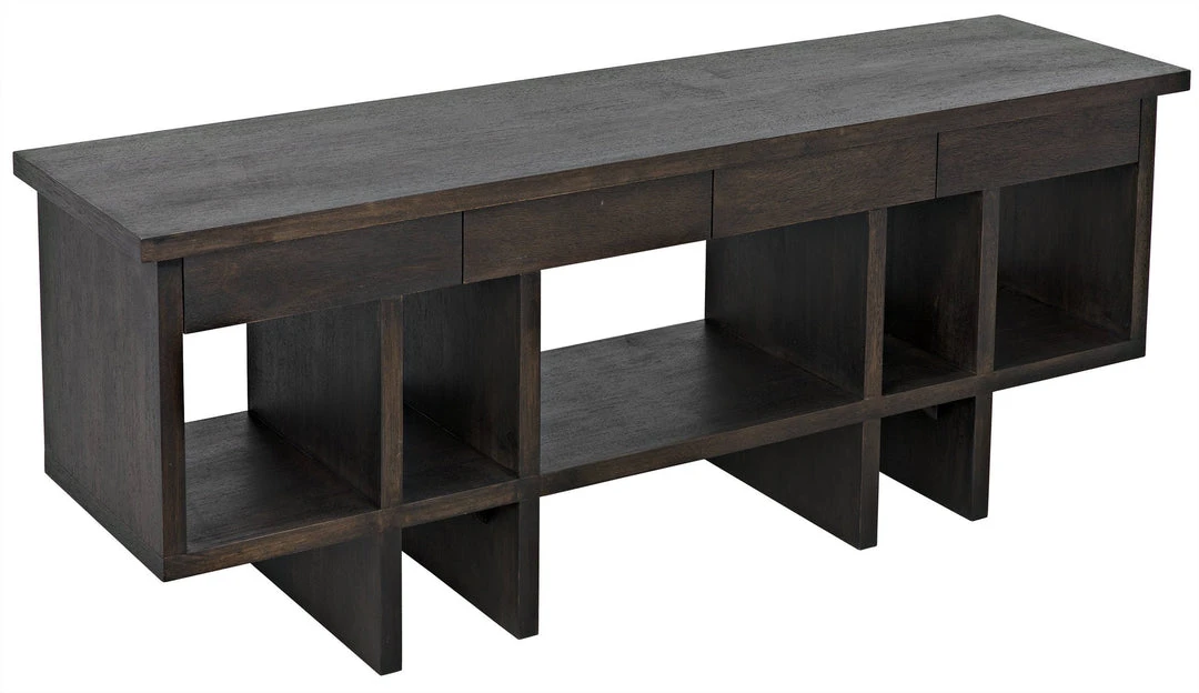 Noir Kirill Console, Ebony Walnut Console Tables 8 Noir Kirill Console, Ebony Walnut Console Tables