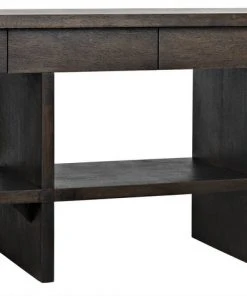 Noir Kirill Console, Ebony Walnut Console Tables