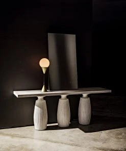 Noir Evelyn Console, White Wash