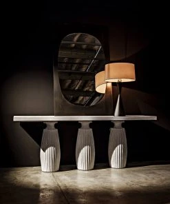 Noir Evelyn Console, White Wash