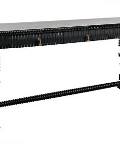 Noir Portuguese Console, Hand Rubbed Black