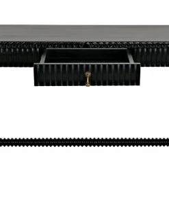 Noir Portuguese Console, Hand Rubbed Black