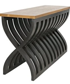 Console Tables Noir Juana Console, Pale Finish, Waxed Top 26 Console Tables Noir Juana Console, Pale Finish, Waxed Top