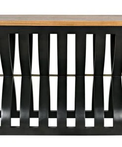 Console Tables Noir Juana Console, Pale Finish, Waxed Top