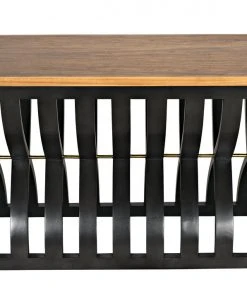 Console Tables Noir Juana Console, Pale Finish, Waxed Top 19 Console Tables Noir Juana Console, Pale Finish, Waxed Top