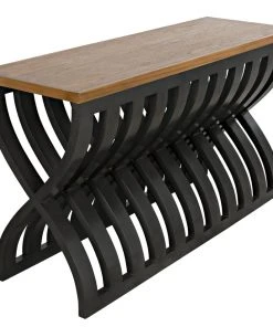 Console Tables Noir Juana Console, Pale Finish, Waxed Top 24 Console Tables Noir Juana Console, Pale Finish, Waxed Top