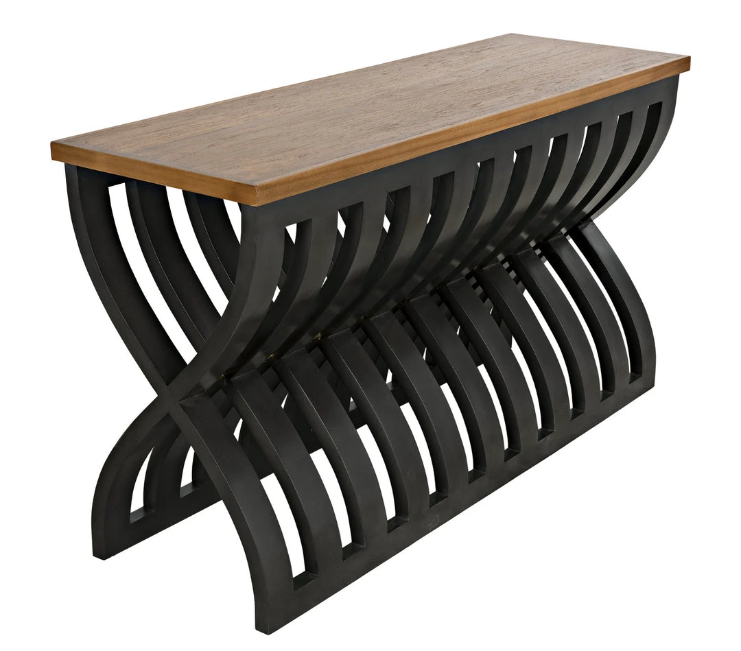 Console Tables Noir Juana Console, Pale Finish, Waxed Top 11 Console Tables Noir Juana Console, Pale Finish, Waxed Top