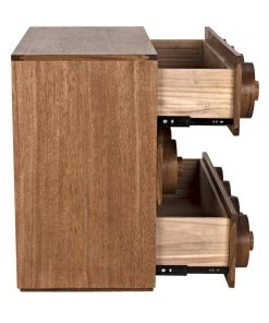 Media Consoles & TV Stands Noir Lego Sideboard With 3 Drawers, Dark Walnut