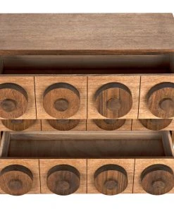 Media Consoles & TV Stands Noir Lego Sideboard With 3 Drawers, Dark Walnut