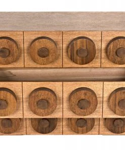 Media Consoles & TV Stands Noir Lego Sideboard With 3 Drawers, Dark Walnut