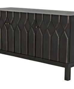 Noir Anubis Sideboard, Pale Rubbed