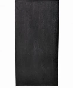 Noir Messer Shelf, Hand Rubbed Black And Gray Wash