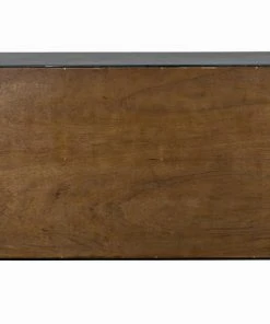 Noir Messer Shelf, Hand Rubbed Black And Gray Wash