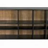 Noir Messer Shelf, Hand Rubbed Black And Gray Wash