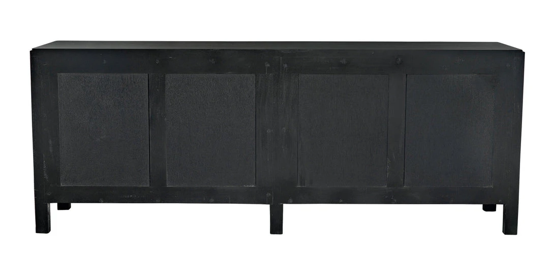 Media Consoles & TV Stands Noir Weston Sideboard, Hand Rubbed Black With Light Brown Trim 16 Media Consoles & TV Stands Noir Weston Sideboard, Hand Rubbed Black With Light Brown Trim
