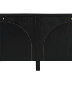 Media Consoles & TV Stands Noir Weston Sideboard, Hand Rubbed Black With Light Brown Trim 18 Media Consoles & TV Stands Noir Weston Sideboard, Hand Rubbed Black With Light Brown Trim