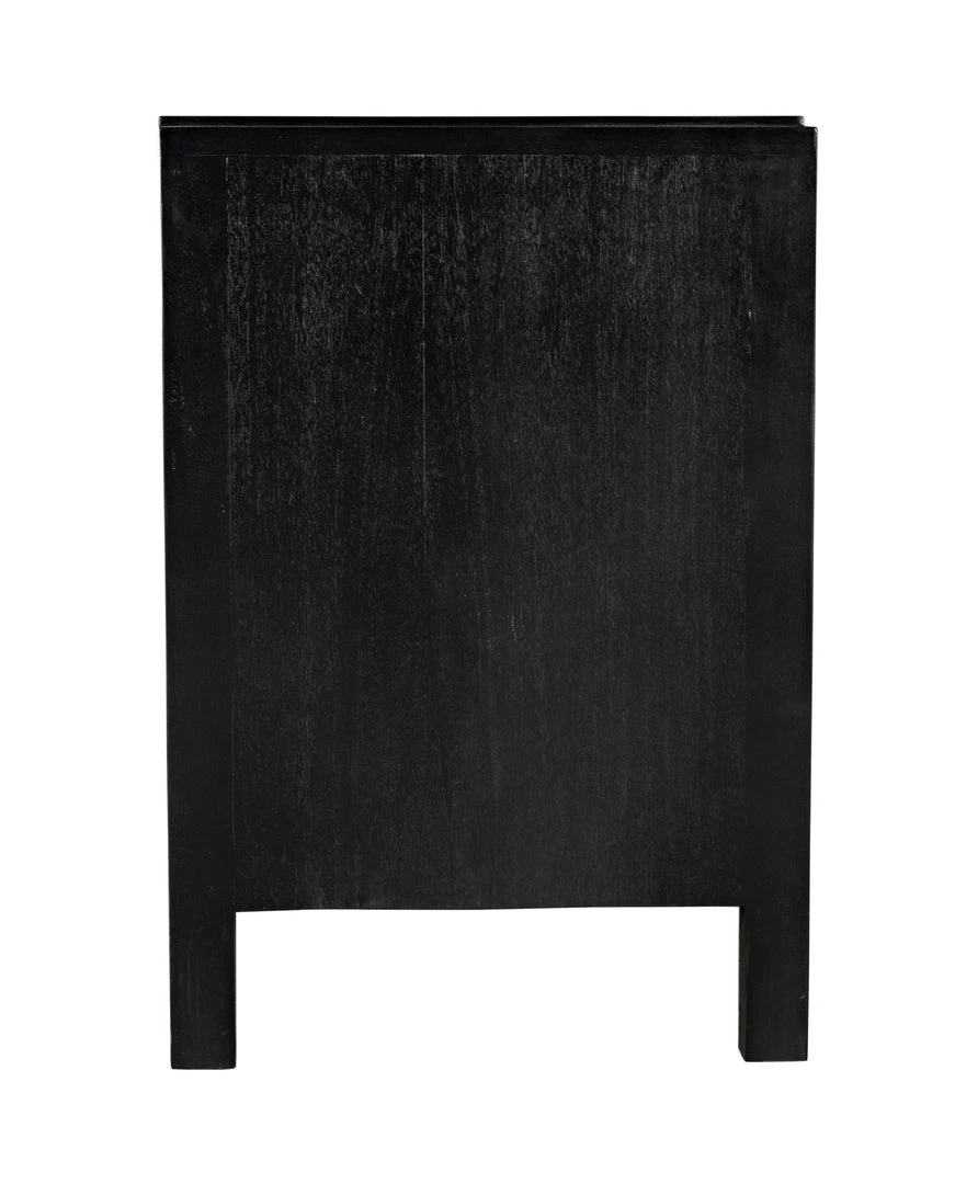 Media Consoles & TV Stands Noir Weston Sideboard, Hand Rubbed Black With Light Brown Trim 10 Media Consoles & TV Stands Noir Weston Sideboard, Hand Rubbed Black With Light Brown Trim