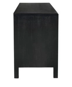 Media Consoles & TV Stands Noir Weston Sideboard, Hand Rubbed Black With Light Brown Trim 24 Media Consoles & TV Stands Noir Weston Sideboard, Hand Rubbed Black With Light Brown Trim