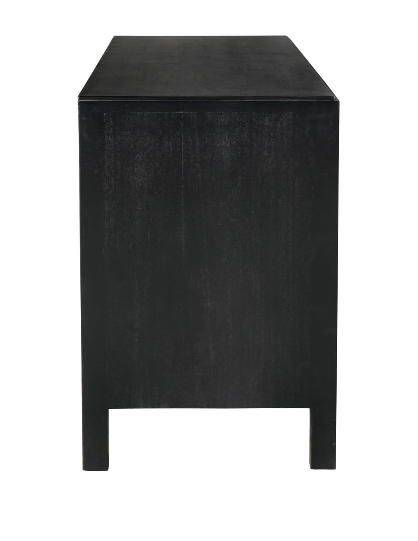 Media Consoles & TV Stands Noir Weston Sideboard, Hand Rubbed Black With Light Brown Trim 11 Media Consoles & TV Stands Noir Weston Sideboard, Hand Rubbed Black With Light Brown Trim