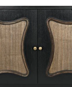 Media Consoles & TV Stands Noir St Helens Sideboard, Hand Rubbed Black With Mindi Details 23 Media Consoles & TV Stands Noir St Helens Sideboard, Hand Rubbed Black With Mindi Details