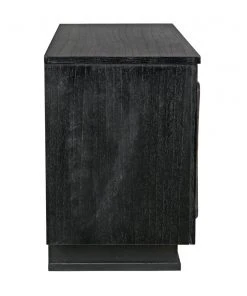 Media Consoles & TV Stands Noir St Helens Sideboard, Hand Rubbed Black With Mindi Details 20 Media Consoles & TV Stands Noir St Helens Sideboard, Hand Rubbed Black With Mindi Details