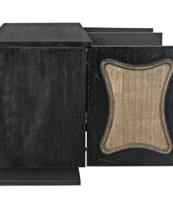 Media Consoles & TV Stands Noir St Helens Sideboard, Hand Rubbed Black With Mindi Details 21 Media Consoles & TV Stands Noir St Helens Sideboard, Hand Rubbed Black With Mindi Details