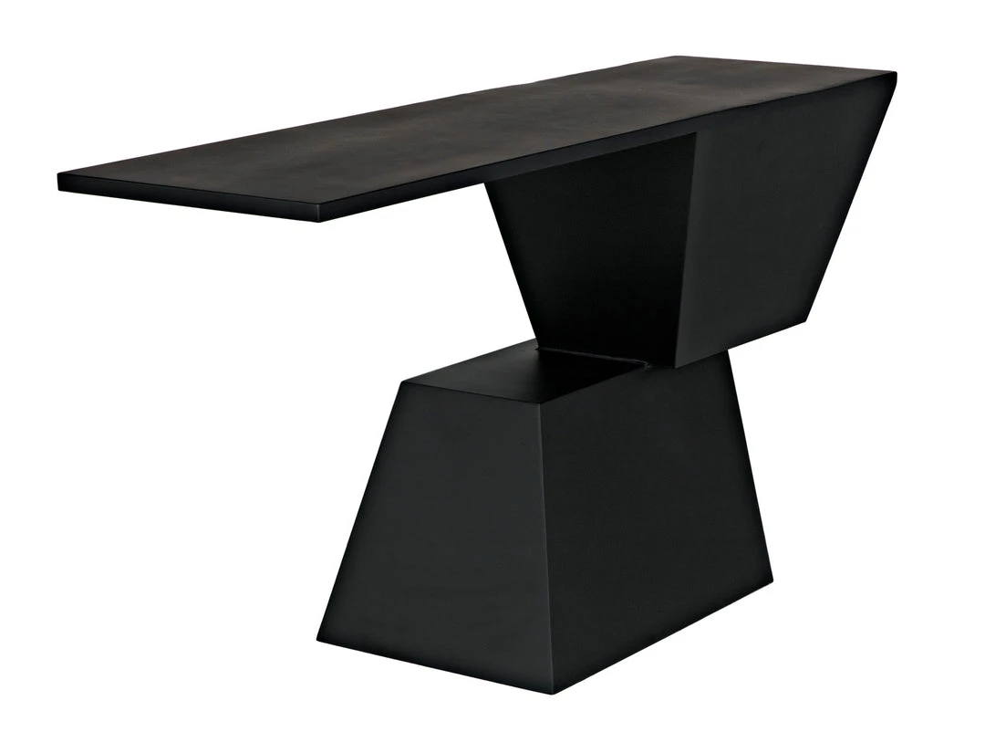 Noir Pieta Console, Black Steel 8 Noir Pieta Console, Black Steel